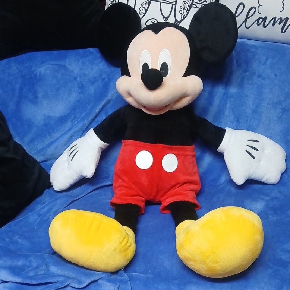 Disney Mickey Mouse Plush - Classic Black, Red, and Yellow